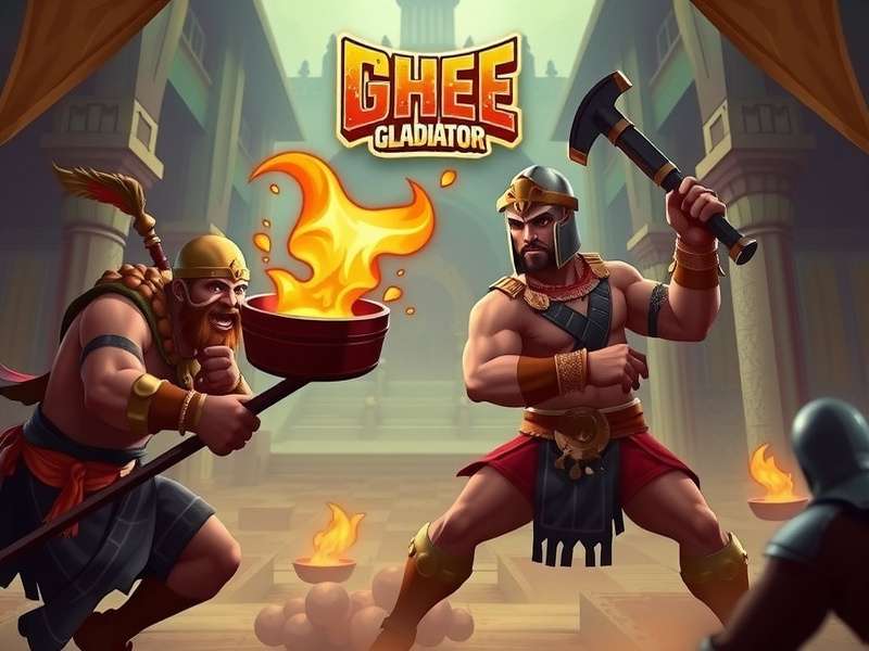 Daman Interactive Studios Team Working on Ghee Gladiator Grapple